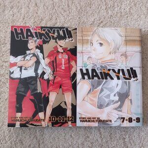 Haikyuu!! Anime Manga books 7-9 & 10-12